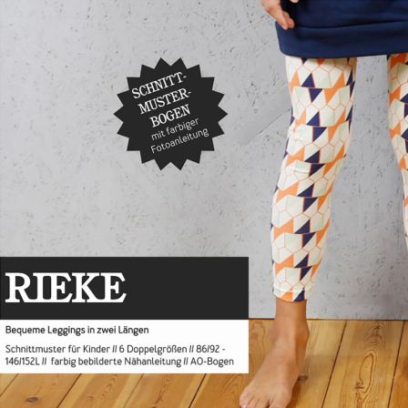 Patron - leggings enfants "Rieke" (t. 86-152) de STUDIO SCHNITTREIF (en allemand)