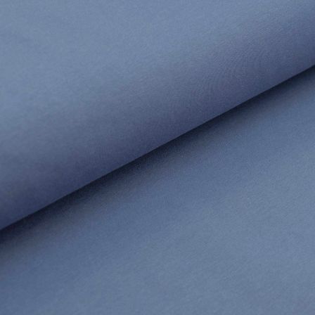 Jersey de coton bio - uni "Pierre & Marie" (bleu jean)