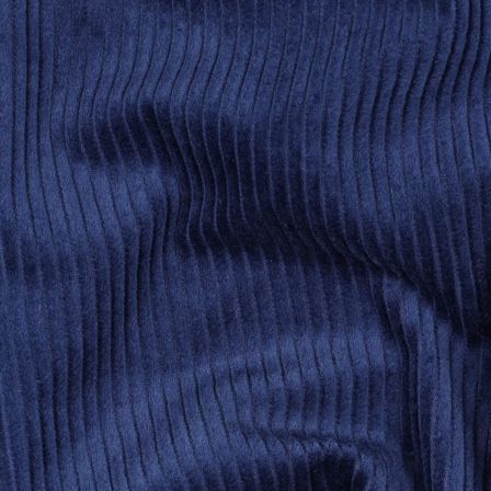 Velours côtelé en coton "washed" (bleu roi)