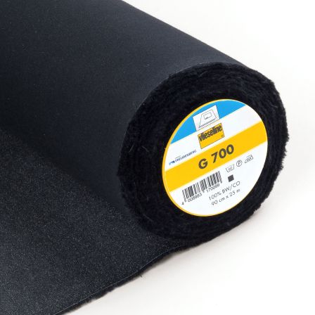 Vlieseline "G700" Baumwolle - universelle Gewebeinlage (schwarz)
