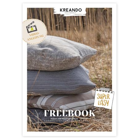 Freebook - Nähanleitung Kissen mit Hotelverschluss "HYGGE" von KREANDO (deutsch)