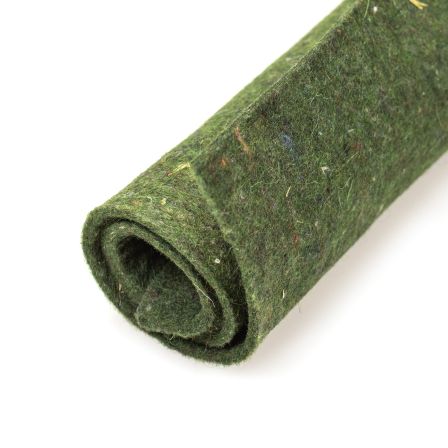 Feutre de laine "Chiné" 3 mm - morceau de 50 x 45 cm (vert fougère chiné)