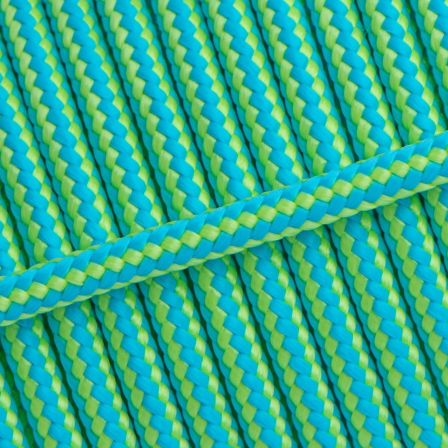 Kordel/Seil "Handy - Stripes" - Ø 6 mm (helltürkis/pistache)