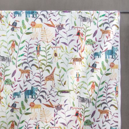 Canvas Baumwolle "Hide and Seek/Dschungel" (offwhite-bunt) von Prestigious Textiles