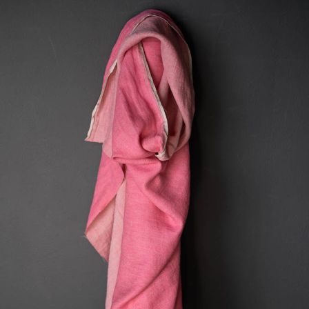 Twill Leinenstoff - garngefärbt "Andy pink" (neonpink-beige) von MERCHANT & MILLS