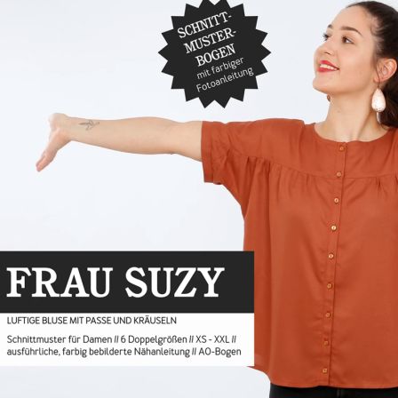 Schnittmuster - Damen Kurzarmbluse "Frau Suzy" (Gr. XS-XXL) von STUDIO SCHNITTREIF