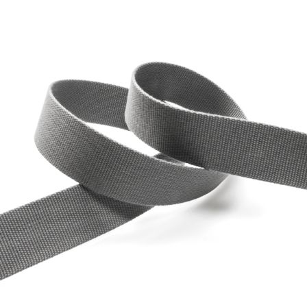 Gurtband Viskose - feste Qualität "Uni" 30 mm - am Meter (grau)