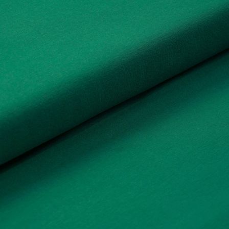 Sweat coton bio - uni "Soft Alva" (vert)
