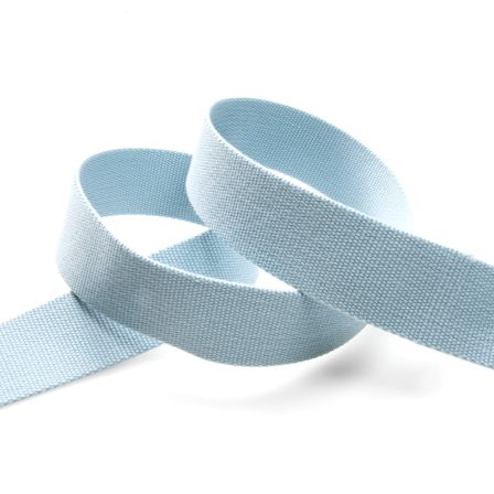 Gurtband Viskose - feste Qualität "Uni" 30/40 mm - am Meter (hellblau)