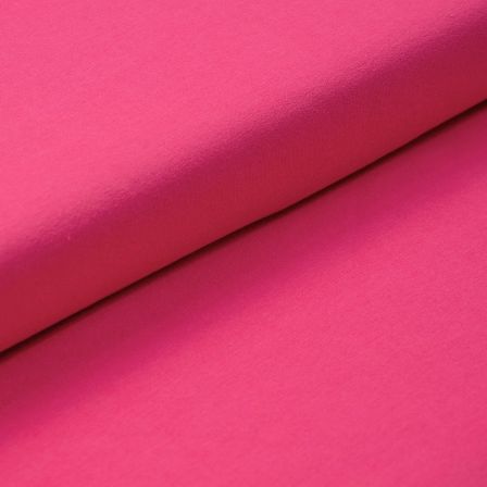 Sweat coton bio - uni "Soft Alva" (pink)