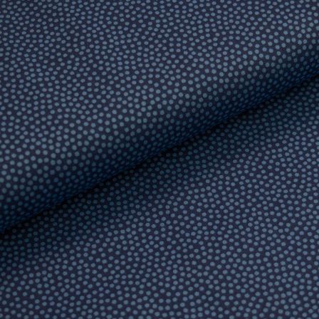 Popeline coton "Dotty/Points allover" (bleu foncé) de SWAFING