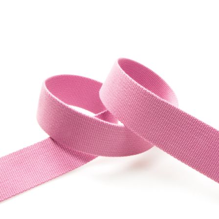 Gurtband Viskose - feste Qualität "Uni" 40 mm - am Meter (rosa)
