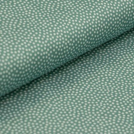 Popeline de coton "Dotty/petits pois" (vert d’eau-blanc) de SWAFING