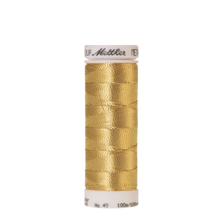 Mettler - Fil à coudre et à broder "Metallic", bobine de 100 m (0500/beaten gold)