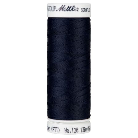 Mettler Nähgarn - dehnbar "Seraflex“ - Spule à 130 m (0821/darkest blue)