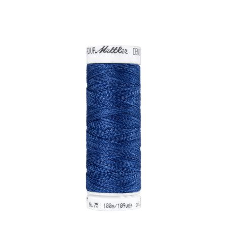 Mettler fil de couture et broderie "DENIM DOC" - bobine de 100 m (couleur 3623/bleu jean)
