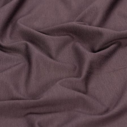Jersey de viscose - uni "Haya" (brun foncé)