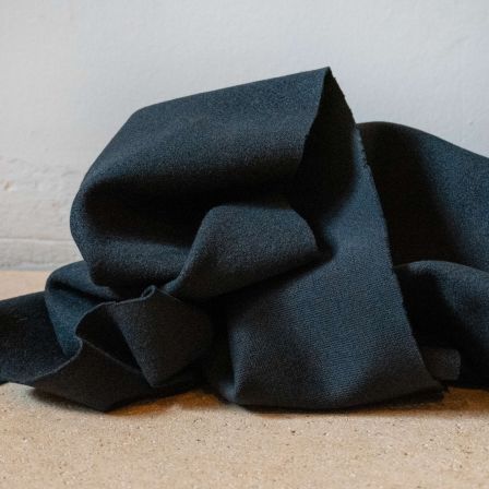 Tissu pour manteaux "Inverness" (noir)