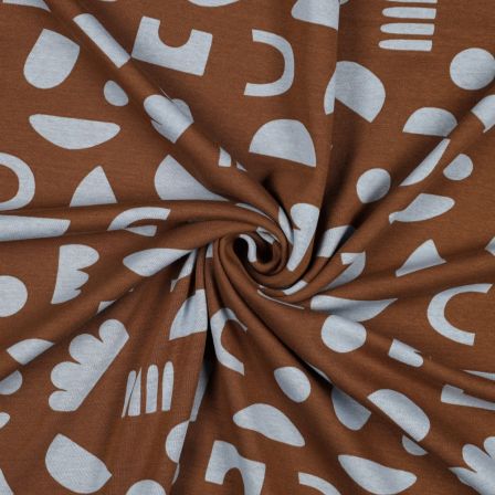 Polaire alpine "Shapes" (camel-gris clair)