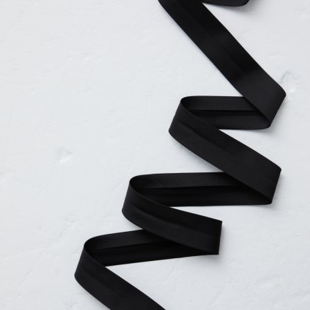 Schrägband “Thelma Thermal - black” 25 mm (schwarz) von mind the MAKER