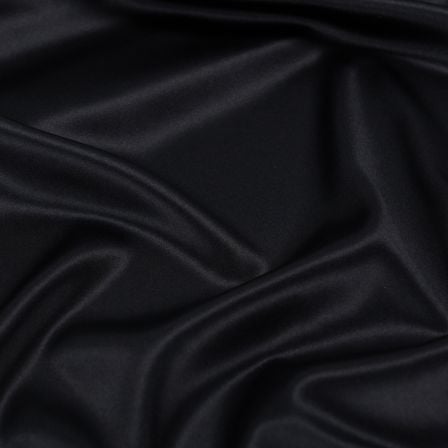 Seidensatin Stretch "Deluxe" (schwarz)