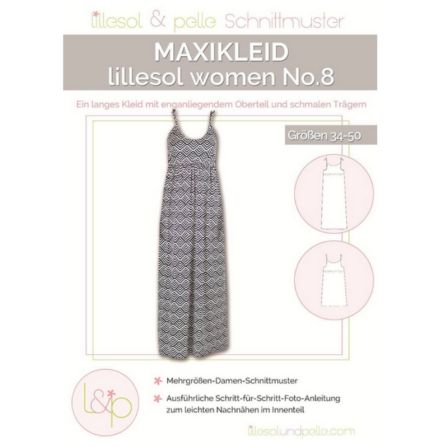 Patron - Robe longue "N° 8" pour femmes(34-50) de lillesol & pelle (allemand)