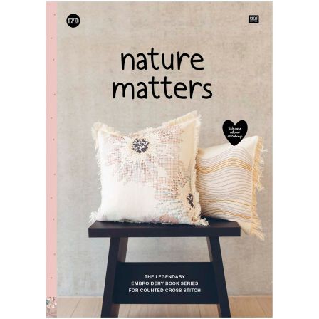 Livre "Broderie - n° 170 nature matters" de RICO DESIGN (allemand/français/anglais)
