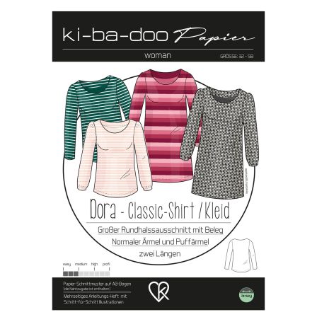 Schnittmuster Damen Classic Shirt/Kleid "Dora" Gr. 32-58 von ki-ba-doo