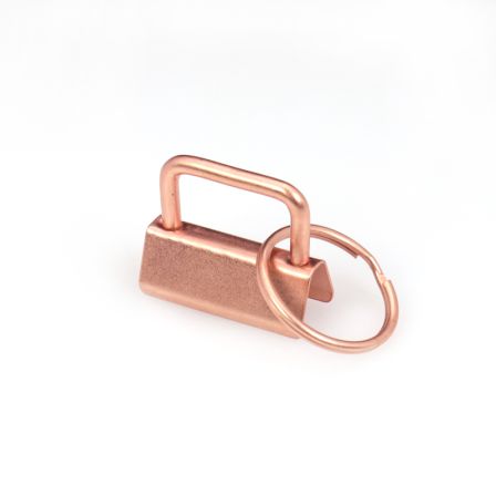 Rohling - Schlüsselband Klemme mit Schlüsselring 25/30 mm (kupfer)