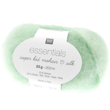 Mohairwolle - Rico Essentials Super Kid Mohair Silk (pastellgrün)