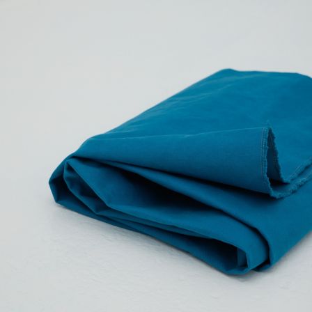 Heavy Canvas Baumwolle "Washed - barry blue" (blau) von mind the MAKER