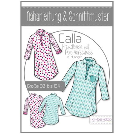 Patron - Chemise pour enfants "Calla" (80-164) de ki-ba-doo (en allemand)