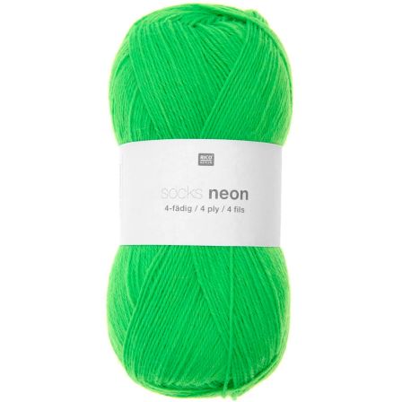Laine pour chaussettes - Rico Socks Neon (vert)