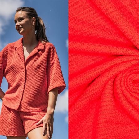 Maille coton "Tasha/Tesni Fibre Mood" (rouge)