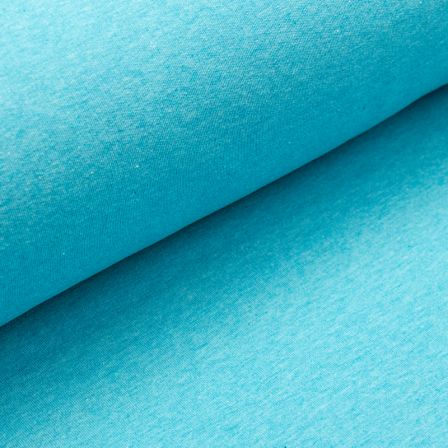 Sweat coton "Eike" (turquoise chiné) de SWAFING