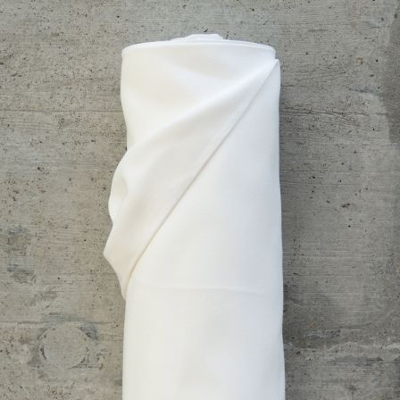 Tissu pour rideaux oléfine - outdoor "Breeze" grande largeur (blanc cassé)