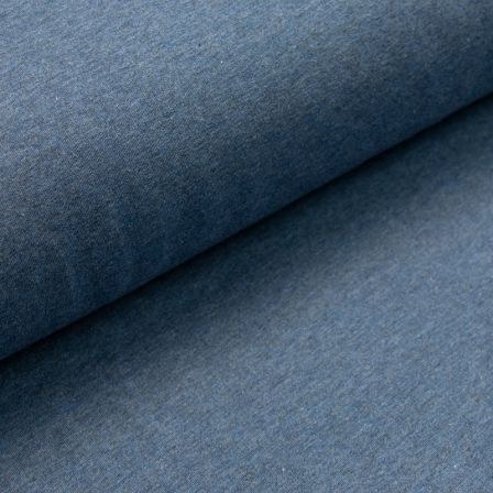 Sweat coton "Eike" (bleu jean chiné) de SWAFING
