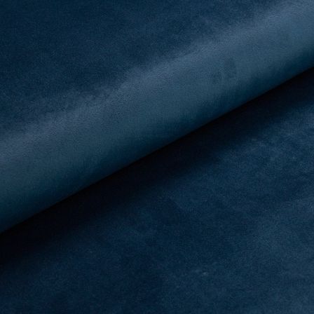 Tissu d'ameublement​/​décoration Velours "uni" (bleu)