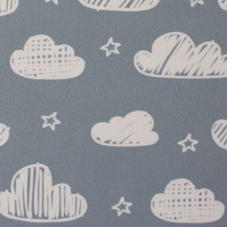 Softshell "Nano Wolken" (stahlblau-weiss) von Swafing