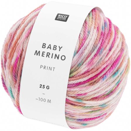 Laine bébé - Rico Baby Merino Print (multicolor)