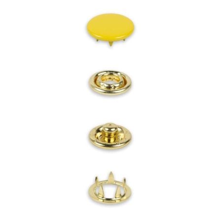 Boutons pression PRYM "Jersey" Ø 12 mm, recharge 20 pcs (jaune) 390774
