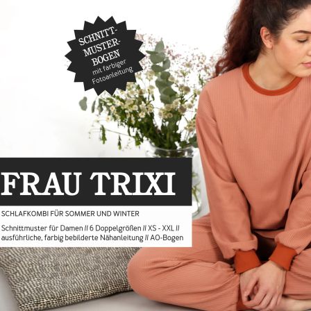 Patron - Pyjama pour femmes "Frau Trixi" (t. XS-XXL) de STUDIO SCHNITTREIF (en allemand)