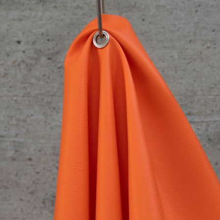 Orange Kunstleder-Meterware online kaufen, Nappa-Basic Stoff Kollektion