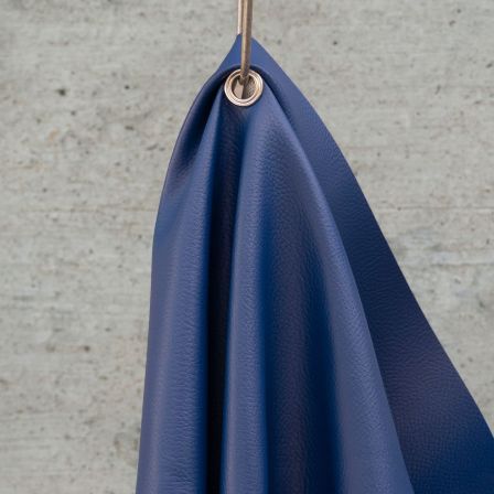 Tissu d'ameublement​/​décoration similicuir "Nappa Basic" (bleu)