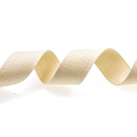 Schürzenband Baumwolle "Fischgrät" - 20 mm  (rohweiss)