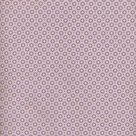AU Maison coton "Belle Fleur-Purple" (lilas clair-lilas)
