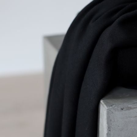 Strickstoff Viskose Ecovero "Soft Lima Knit - black" (schwarz) von meetMILK