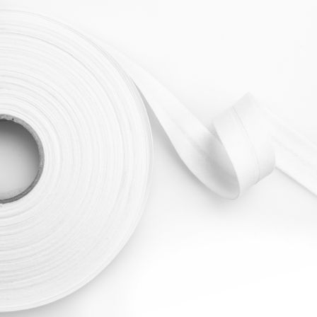 PRYM Biais coton uni 20 mm, rouleau à 30 m (blanc) 903210