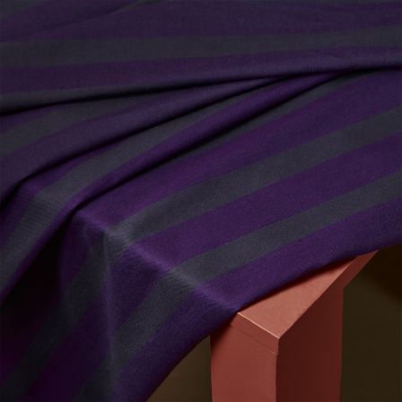 Baumwolle "Ray - purple" (violett/nachtblau) von ATELIER BRUNETTE