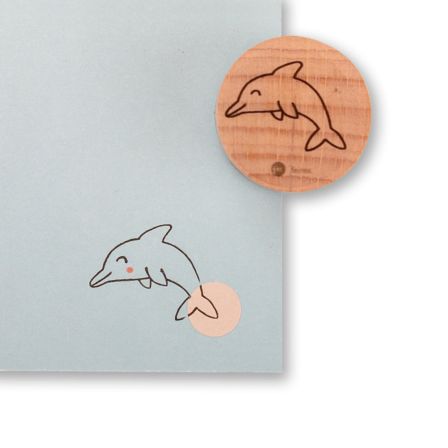 Holzstempel "Delfin" von feinesleben